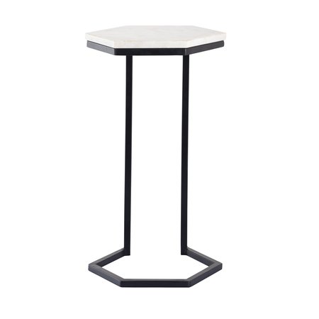 ELK STUDIO Accent Table, 11.5 in W, 10.25 in L, 20.75 in H, Metal Top S0805-11204